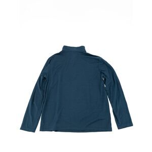 Ramblers Way Womens M 1/4 Zip Sweater 100% Wool Dark Blue Long Sleeve Top